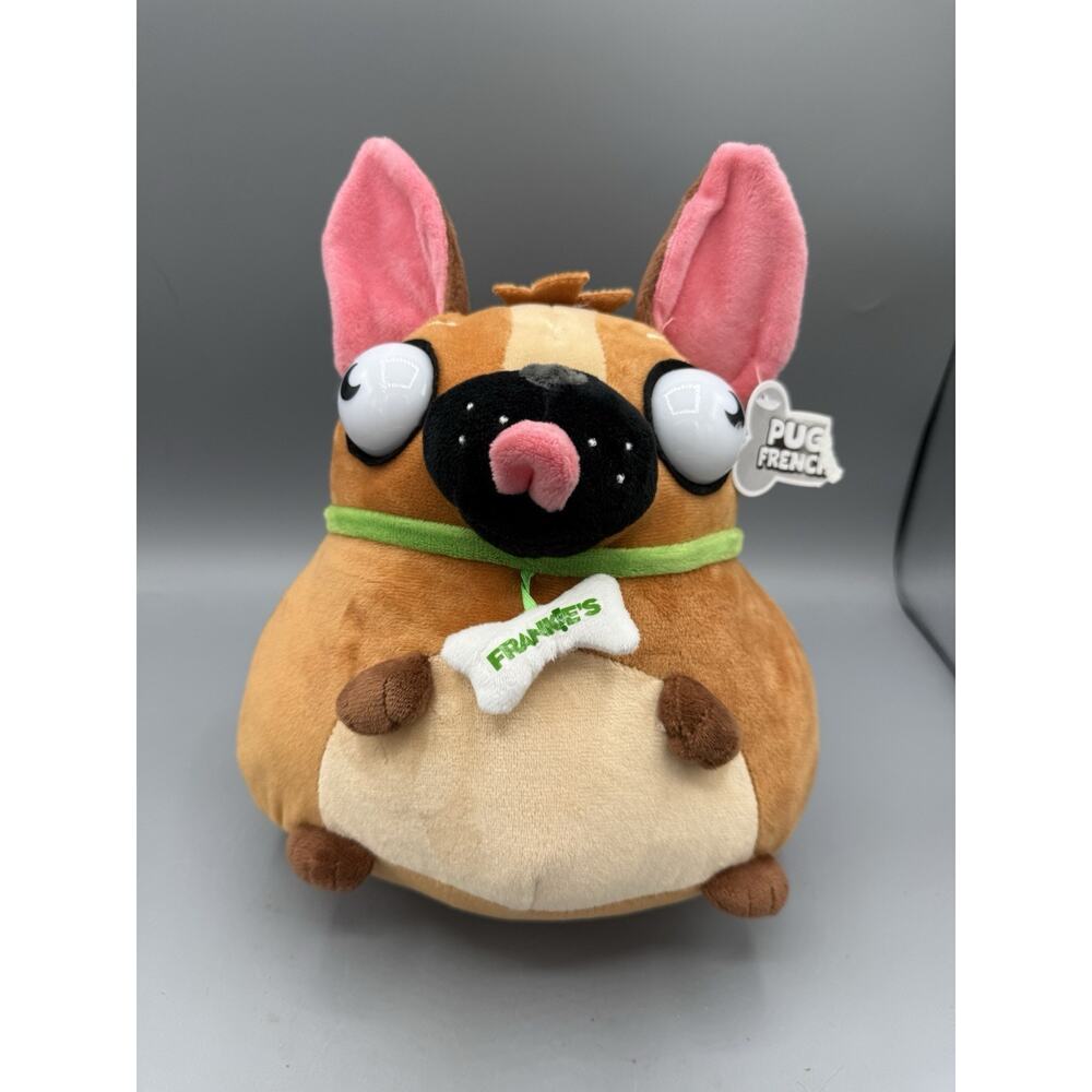 Pug French Plush Dog Toy Big Eyes Personalized Frances Funny Stuffed Animal